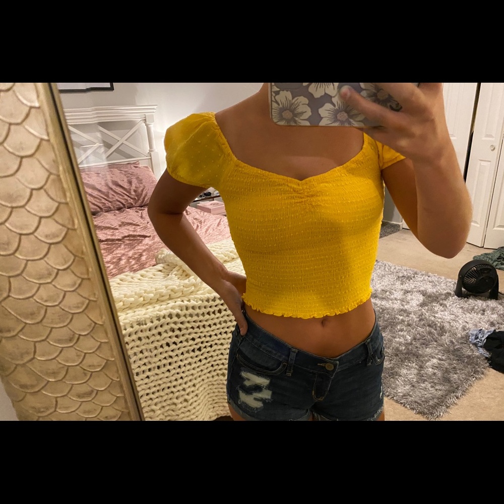 Yellow tee